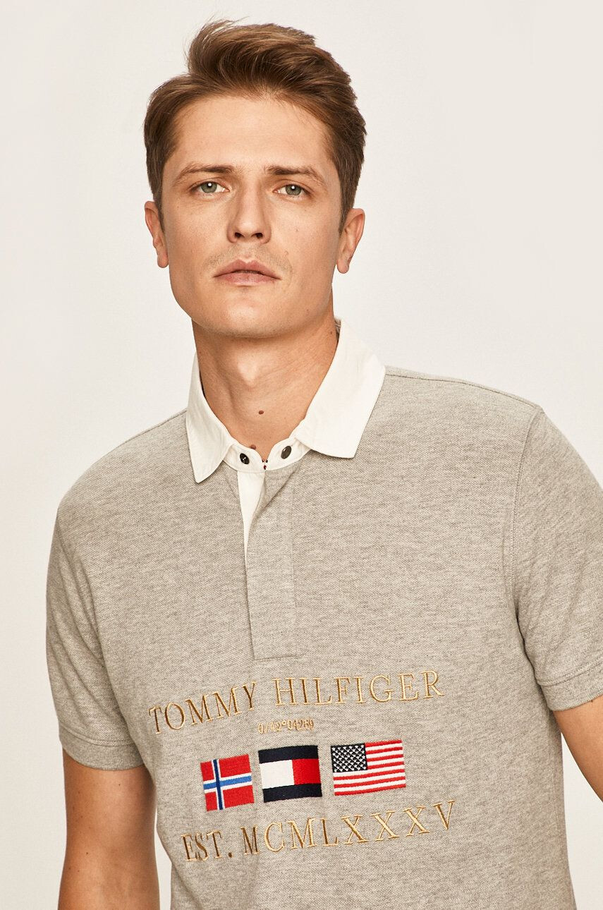 Tommy Hilfiger Тениска с яка - Pepit.bg