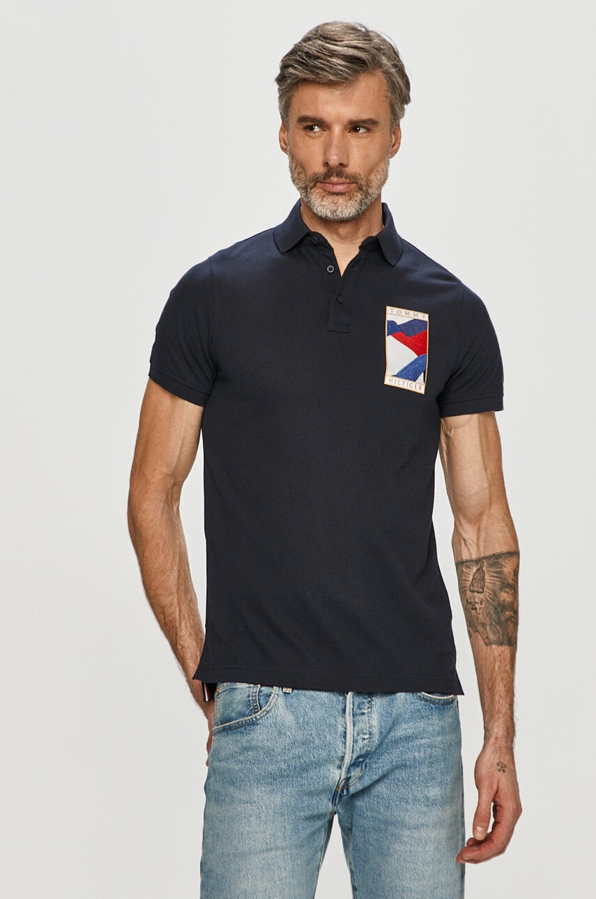Tommy Hilfiger Тениска с яка - Pepit.bg