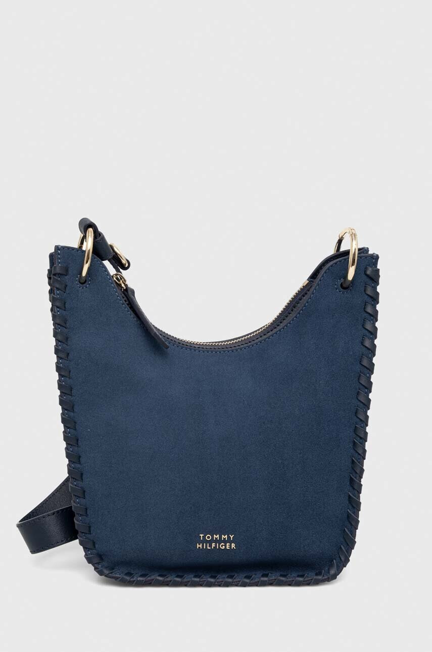 Tommy Hilfiger Велурена чанта - Pepit.bg