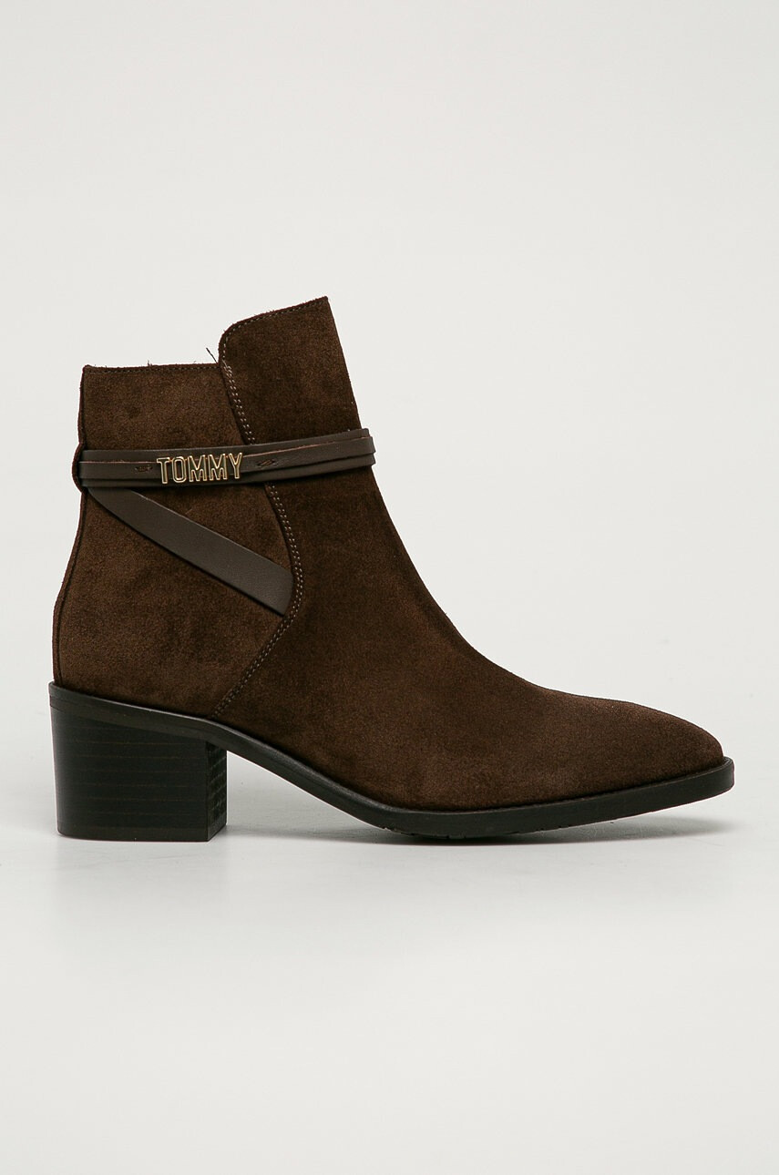 Tommy Hilfiger Велурени боти - Pepit.bg