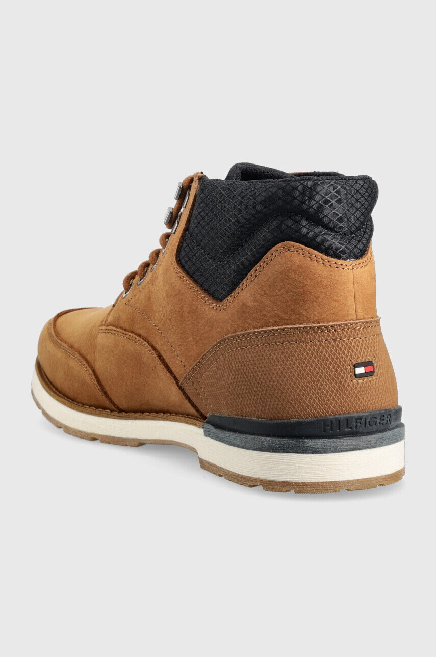 Tommy Hilfiger Велурени боти в бежово - Pepit.bg