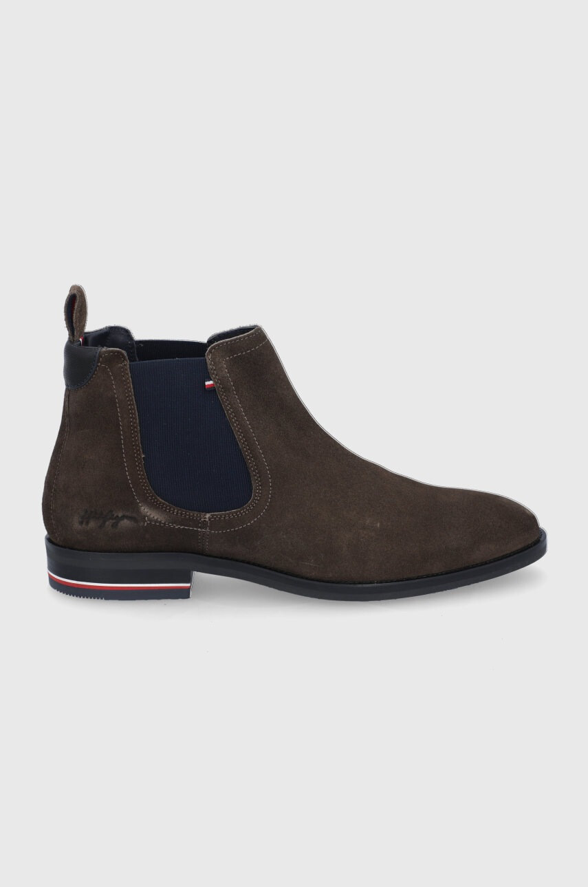 Tommy Hilfiger Велурени боти челси - Pepit.bg