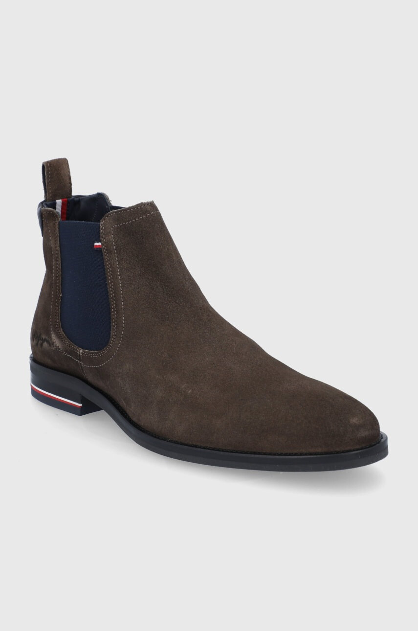 Tommy Hilfiger Велурени боти челси - Pepit.bg