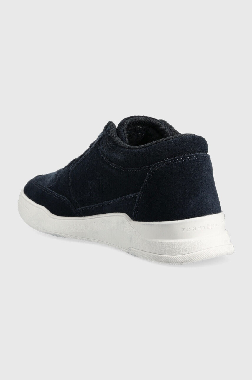 Tommy Hilfiger Велурени маратонки Elevated Mid Cup Suede - Pepit.bg