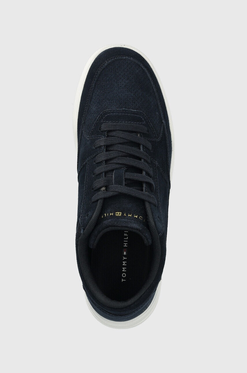 Tommy Hilfiger Велурени маратонки Elevated Mid Cup Suede - Pepit.bg
