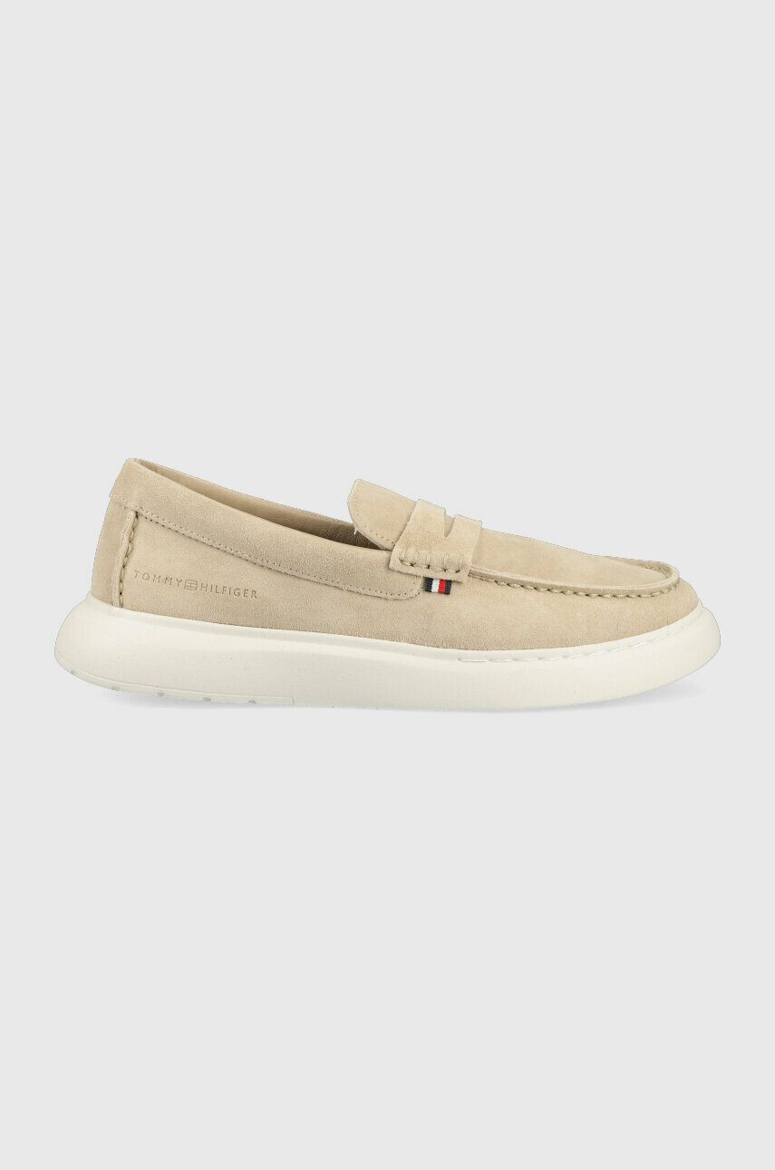 Tommy Hilfiger Велурени мокасини HYBRID LOAFER - Pepit.bg