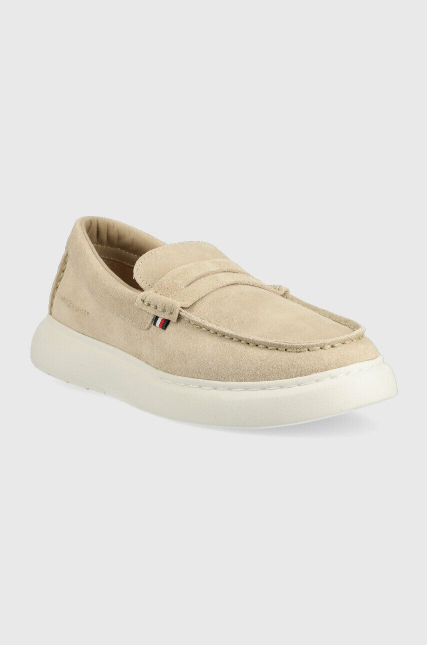 Tommy Hilfiger Велурени мокасини HYBRID LOAFER - Pepit.bg