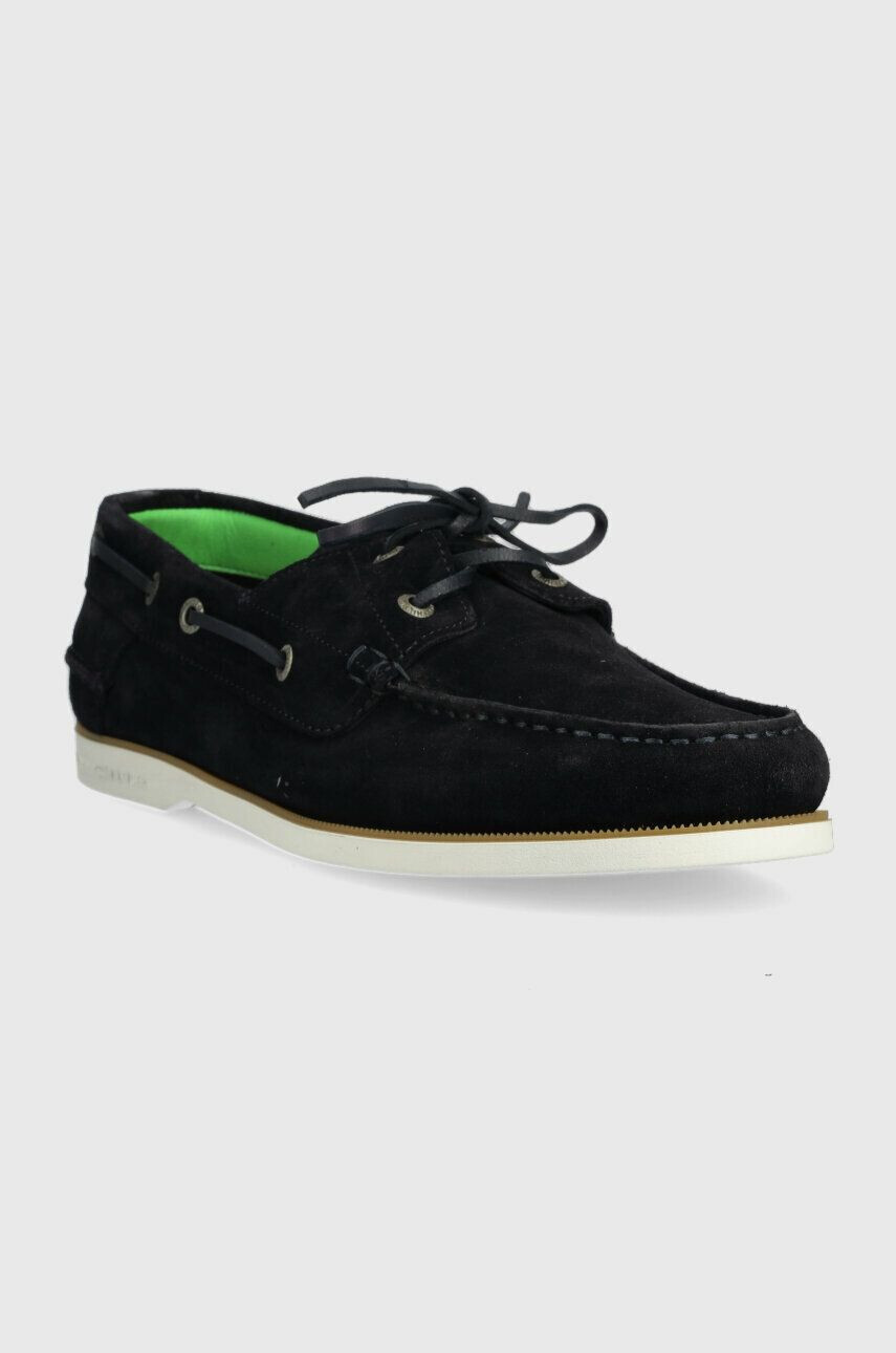 Tommy Hilfiger Велурени мокасини TH BOAT SHOE CORE SUEDE в тъмносиньо FM0FM04505 - Pepit.bg