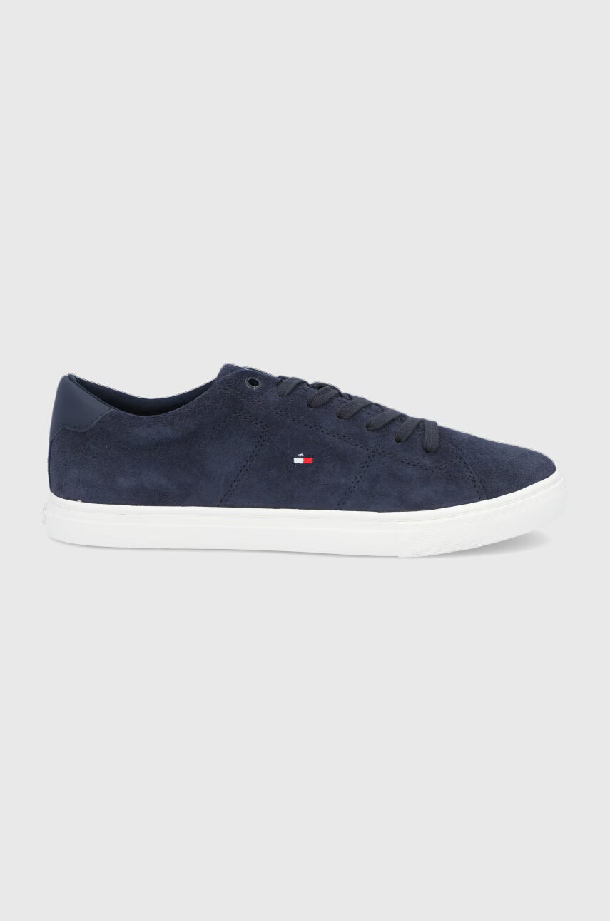 Tommy Hilfiger Велурени обувки в тъмносиньо - Pepit.bg