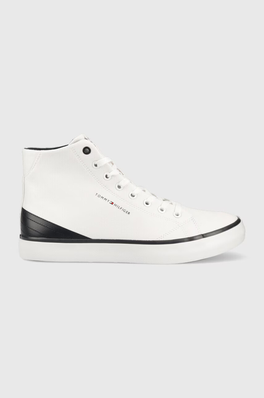 Tommy Hilfiger Високи кецове TH HI VULC CORE CANVAS В бяло - Pepit.bg