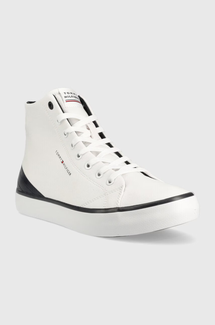 Tommy Hilfiger Високи кецове TH HI VULC CORE CANVAS В бяло - Pepit.bg
