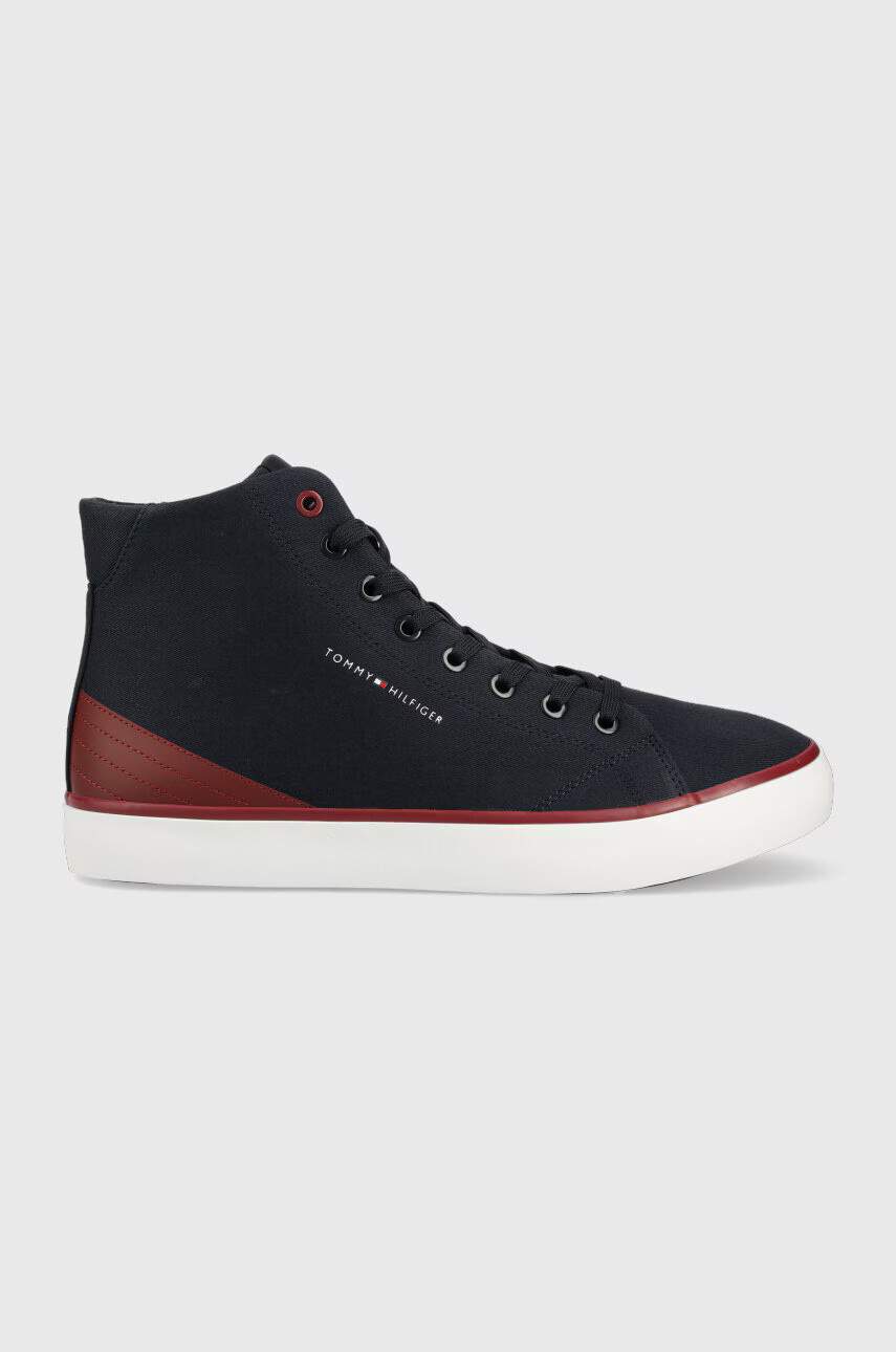 Tommy Hilfiger Високи кецове TH HI VULC CORE CANVAS В тъмносиньо - Pepit.bg