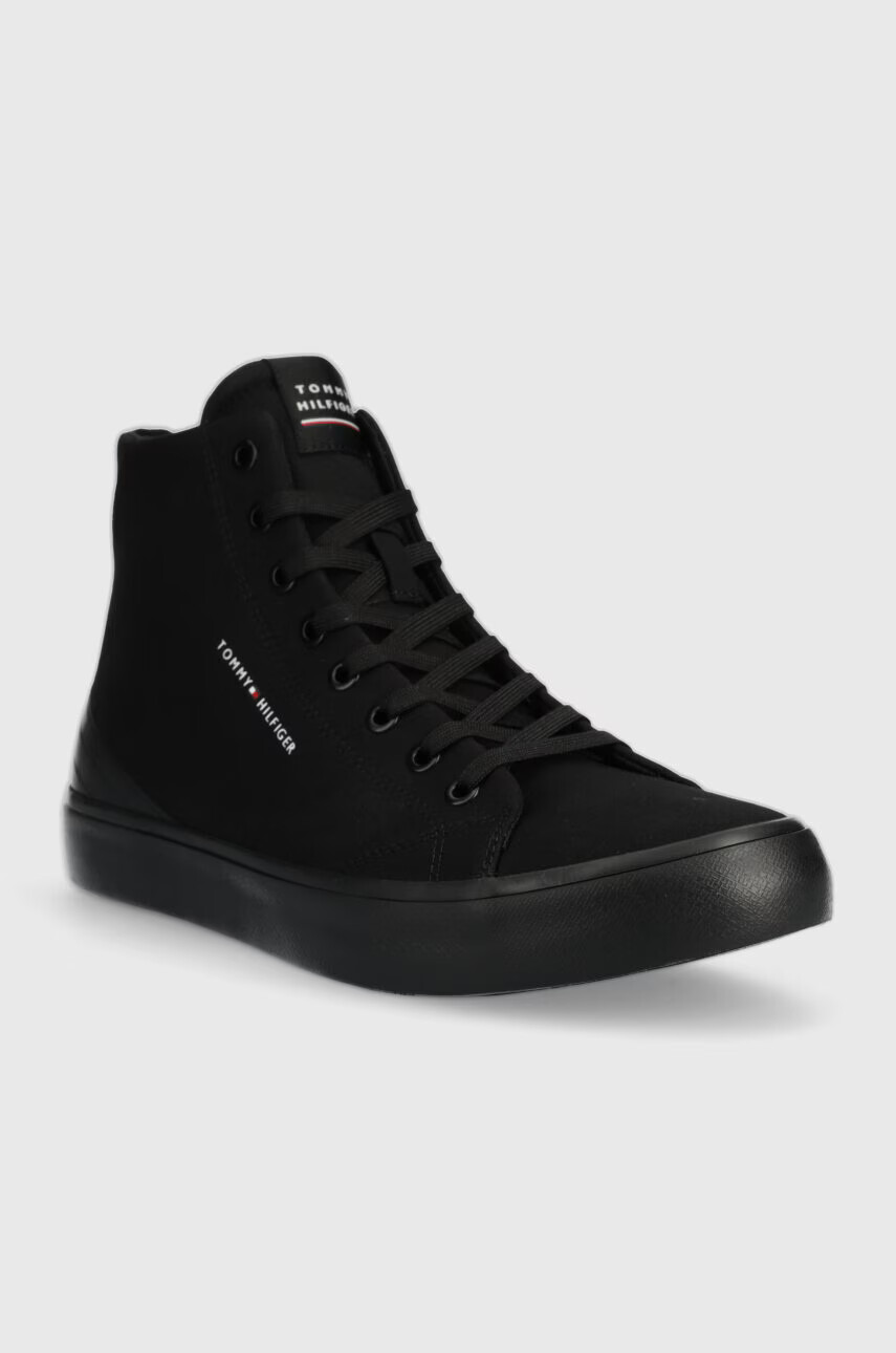 Tommy Hilfiger Високи кецове TH HI VULC CORE CANVAS В черно - Pepit.bg