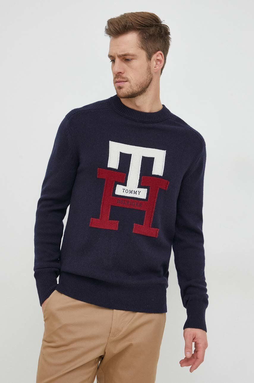 Tommy Hilfiger Вълнен пуловер дамски от топла материя - Pepit.bg