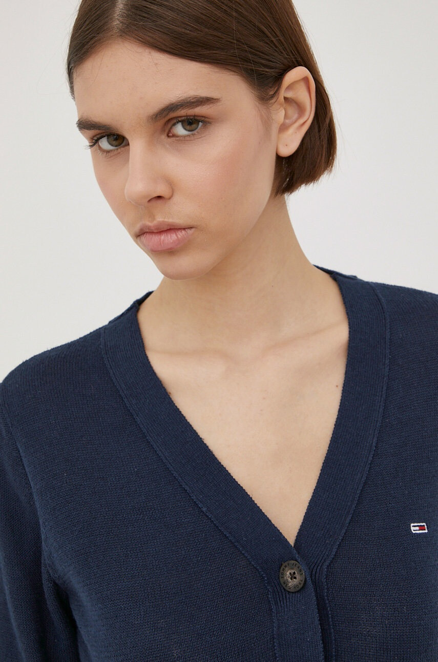 Tommy Jeans дамски в тъмносиньо от лека материя - Pepit.bg