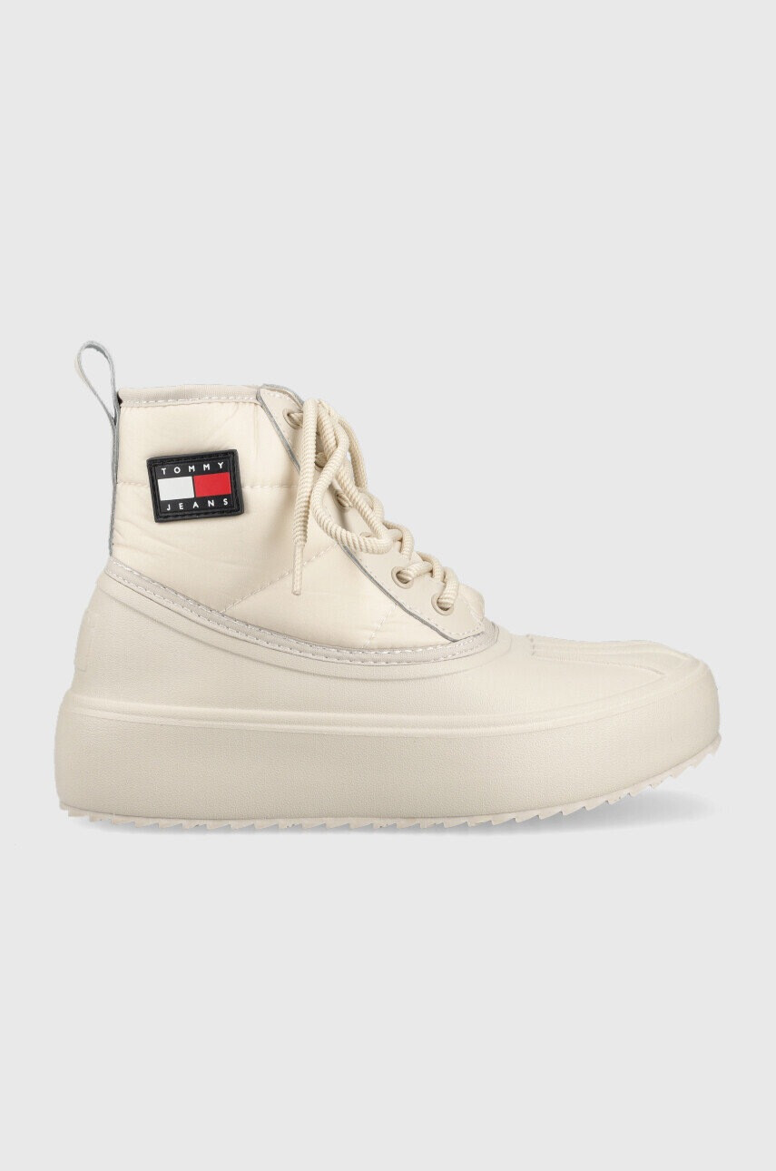 Tommy Jeans Апрески Fashion Boot в бежово - Pepit.bg