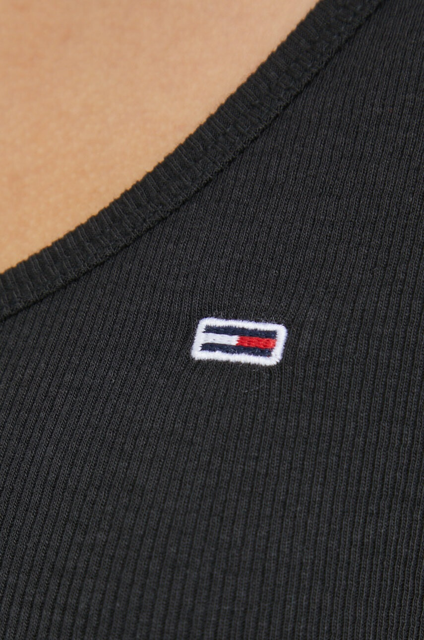 Tommy Jeans Блуза с дълги ръкави в черно - Pepit.bg