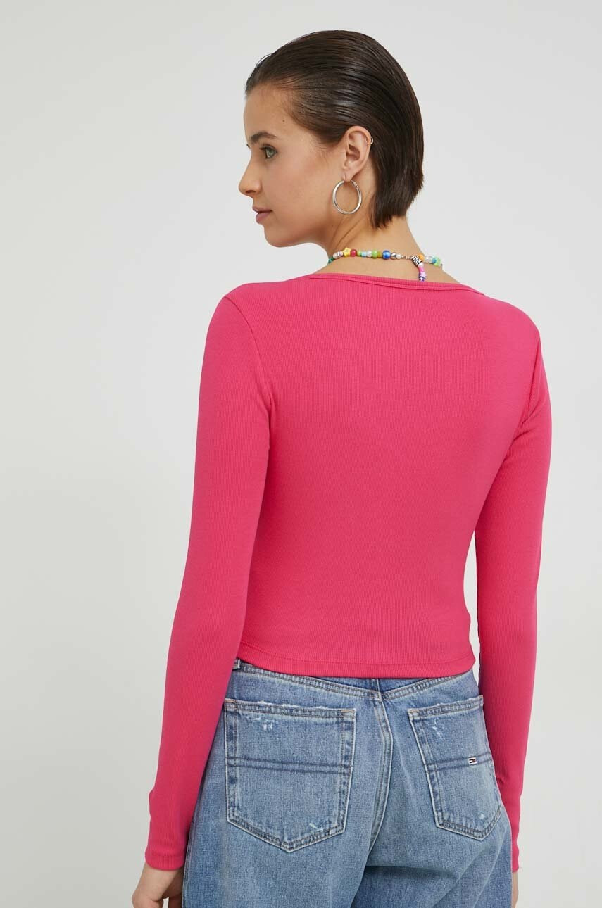 Tommy Jeans Блуза с дълги ръкави в бяло - Pepit.bg