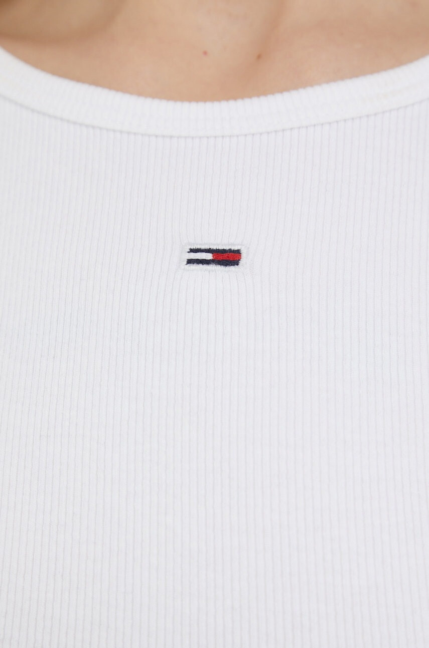Tommy Jeans Блуза с дълги ръкави в бяло - Pepit.bg