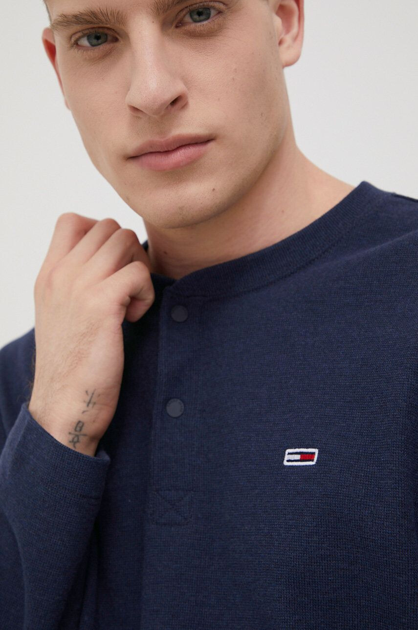 Tommy Jeans Блуза с дълги ръкави Henley - Pepit.bg