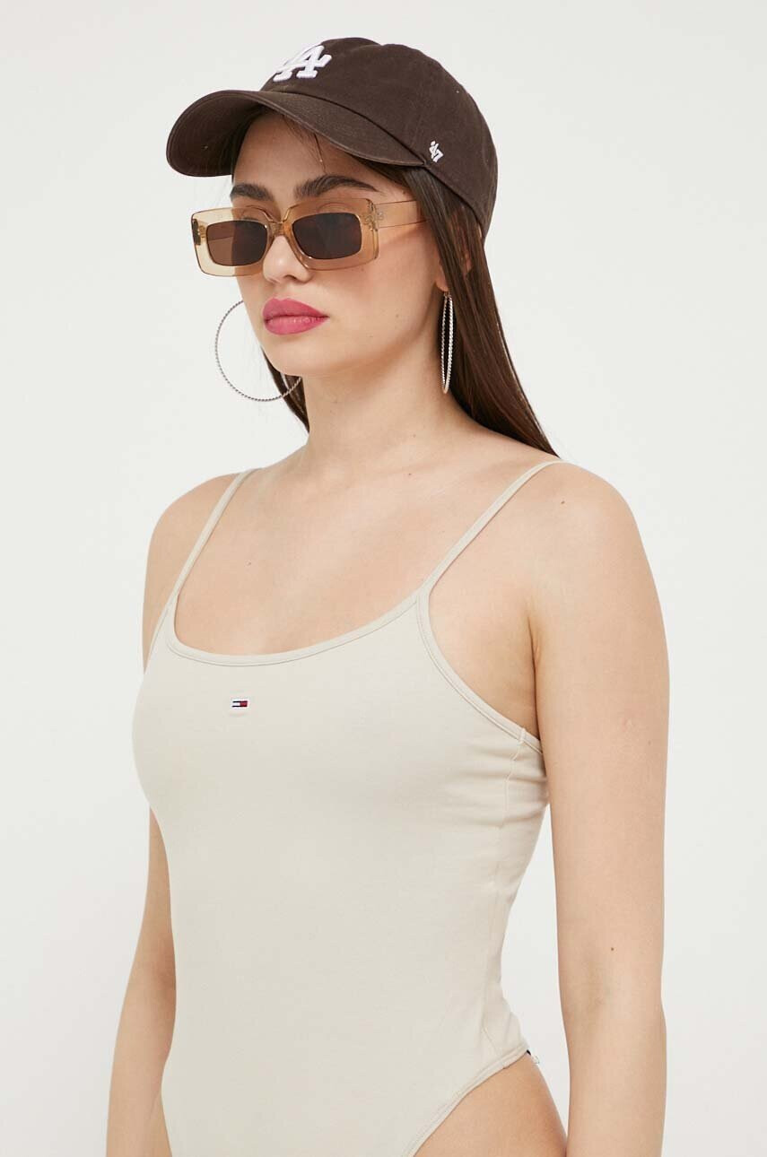 Tommy Jeans Боди дамско в черно - Pepit.bg