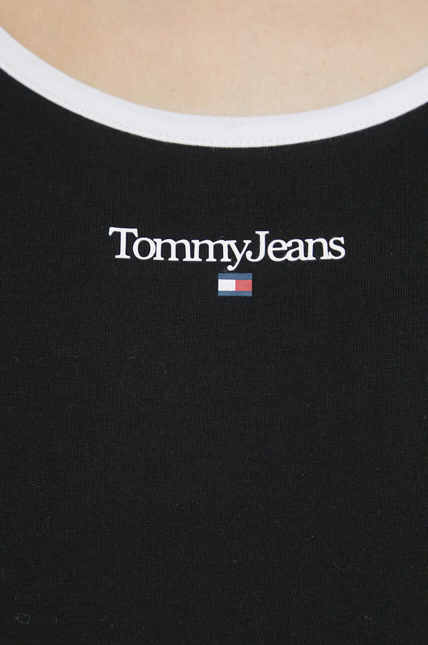 Tommy Jeans Боди дамско в черно - Pepit.bg