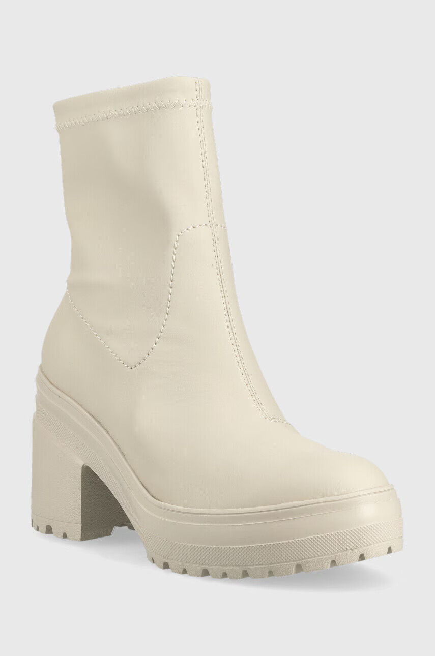 Tommy Jeans Боти Heeled Boot в бежово с висок ток - Pepit.bg