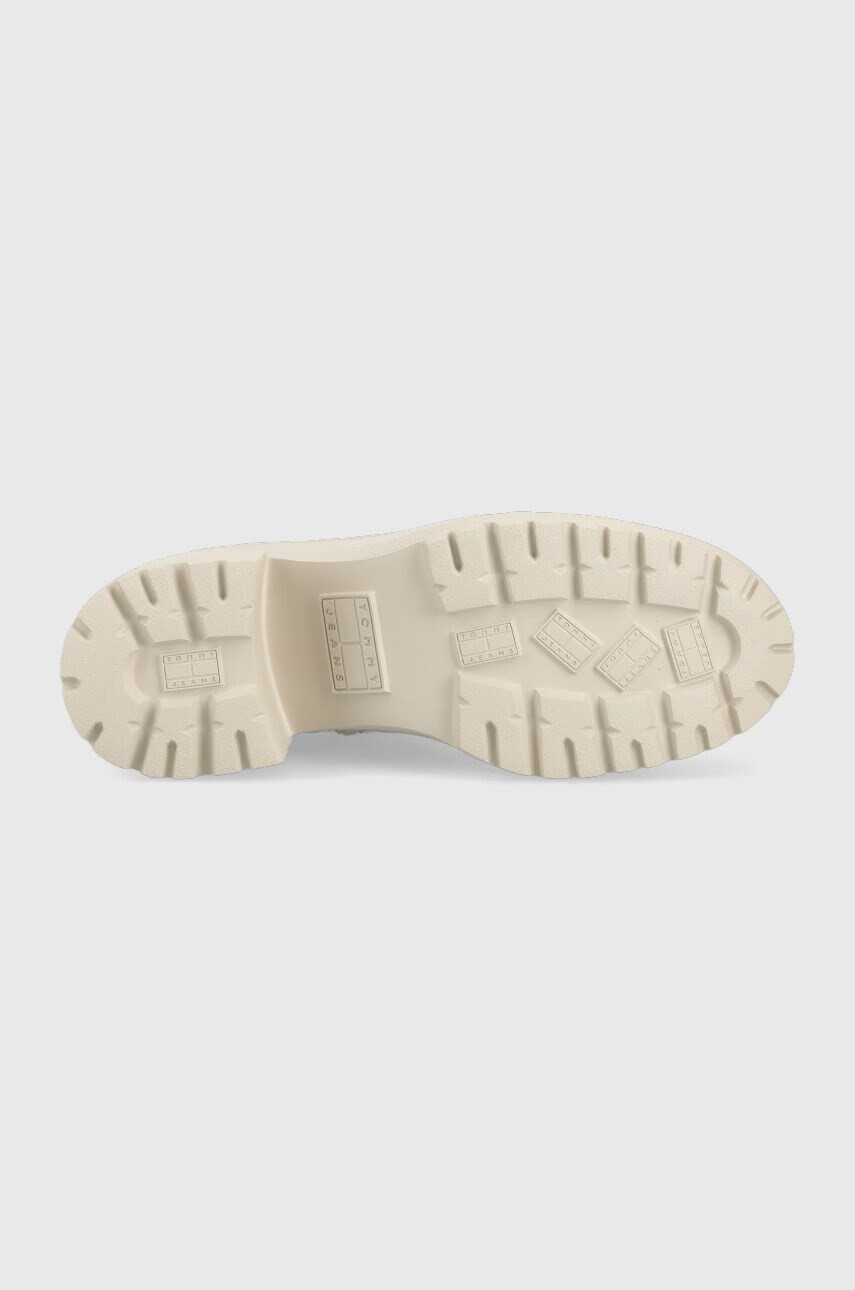 Tommy Jeans Боти Heeled Boot в бежово с висок ток - Pepit.bg