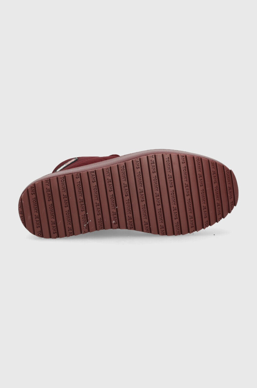 Tommy Jeans Боти Fashion Boot в бордо с платформа с лека изолация - Pepit.bg