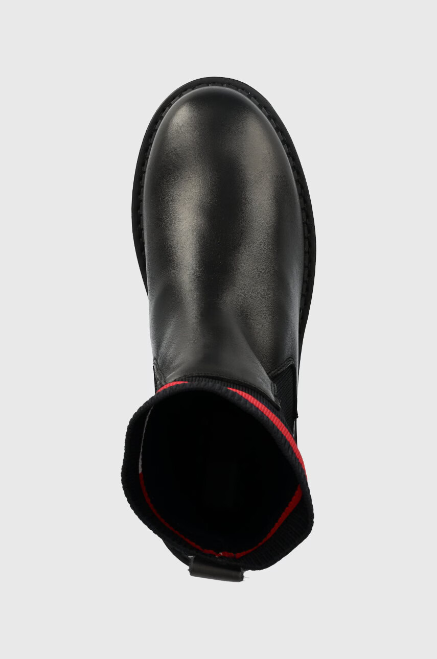 Tommy Jeans Боти челси Tamy Higher - 2a Chelsea в черно с платформа - Pepit.bg