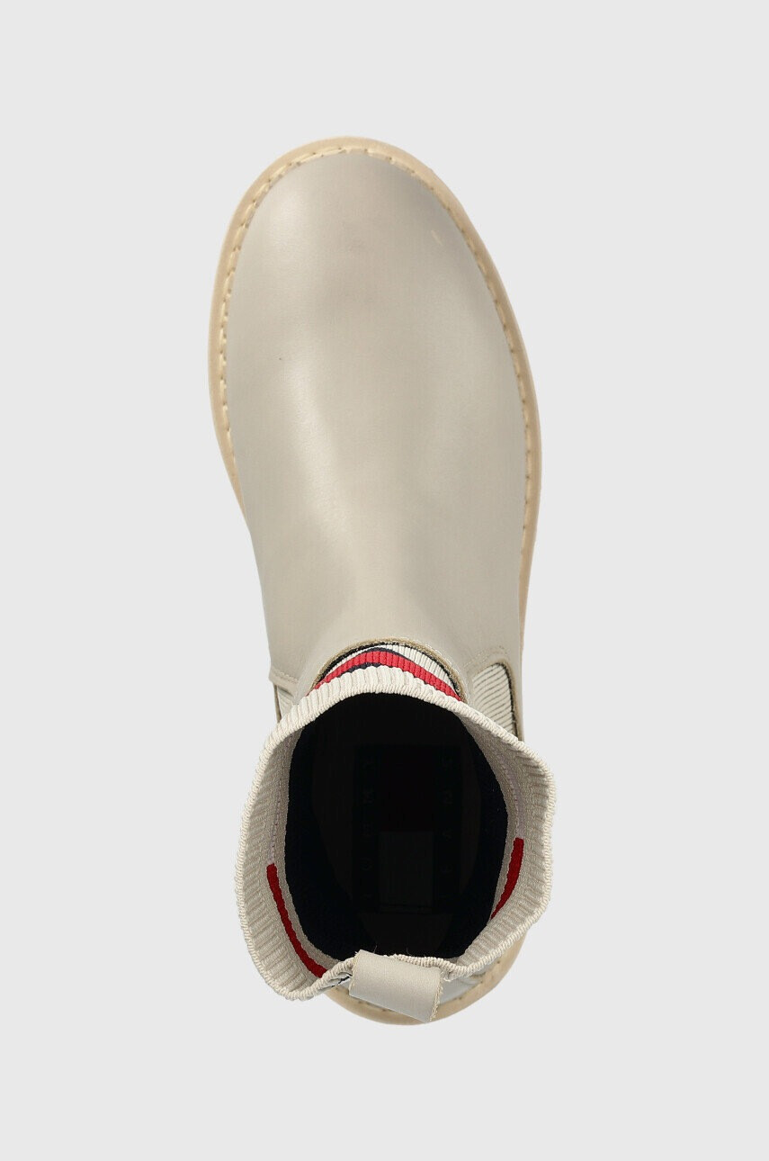 Tommy Jeans Боти челси Tamy Higher - 2A Chelsea в бежово с платформа - Pepit.bg