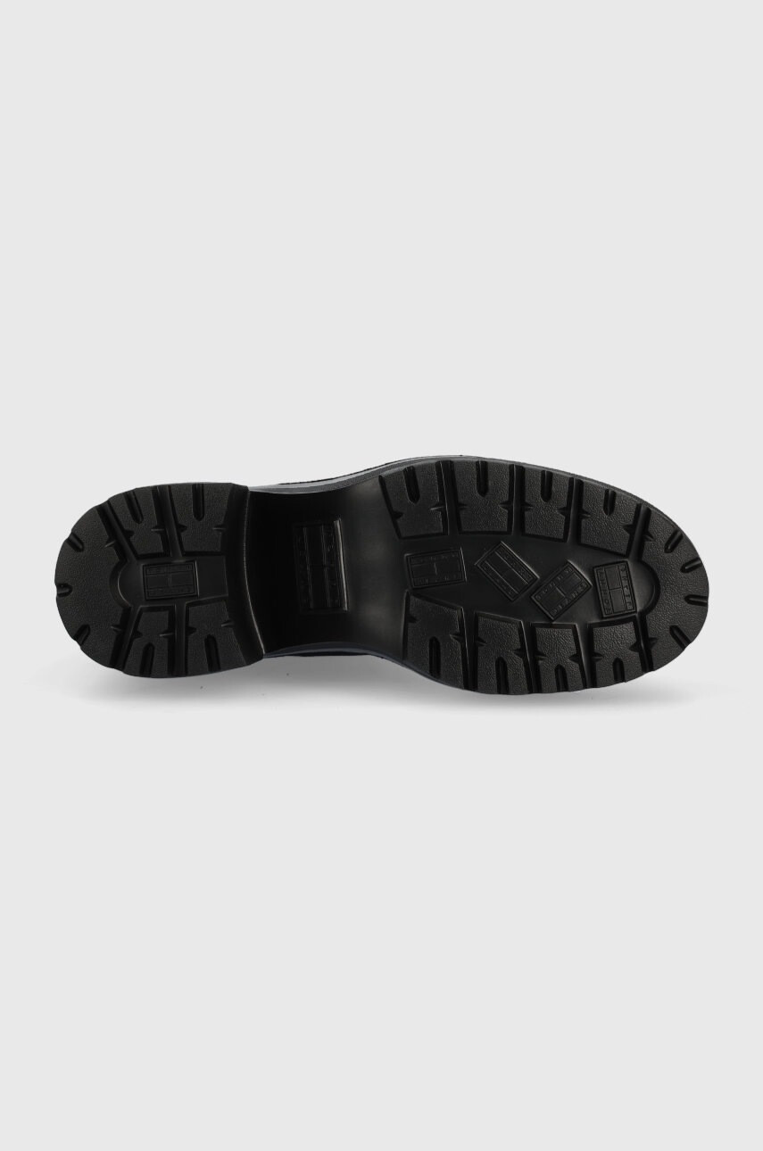 Tommy Jeans Боти Water Resistent Knitted Boot в черно с висок ток - Pepit.bg