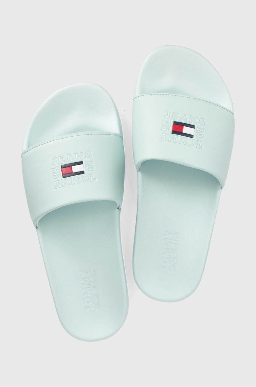 Tommy Jeans Чехли дамско в тюркоазено - Pepit.bg