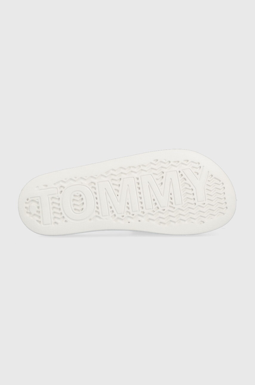 Tommy Jeans Чехли Woven Poolslide в бяло - Pepit.bg