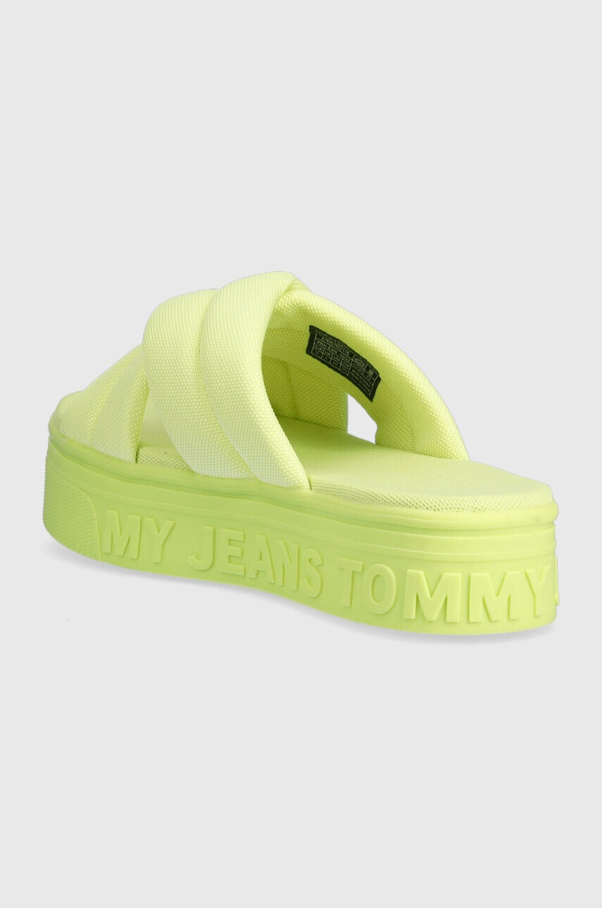 Tommy Jeans Чехли в жълто с платформа EN0EN02116 - Pepit.bg
