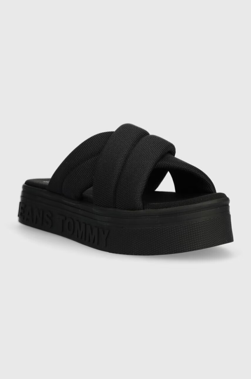 Tommy Jeans Чехли в черно с платформа EN0EN02116 - Pepit.bg