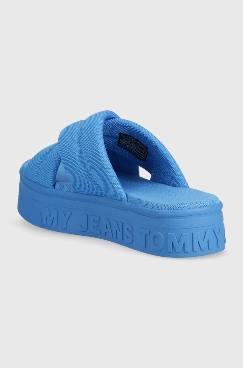 Tommy Jeans Чехли в синьо с платформа EN0EN02116 - Pepit.bg