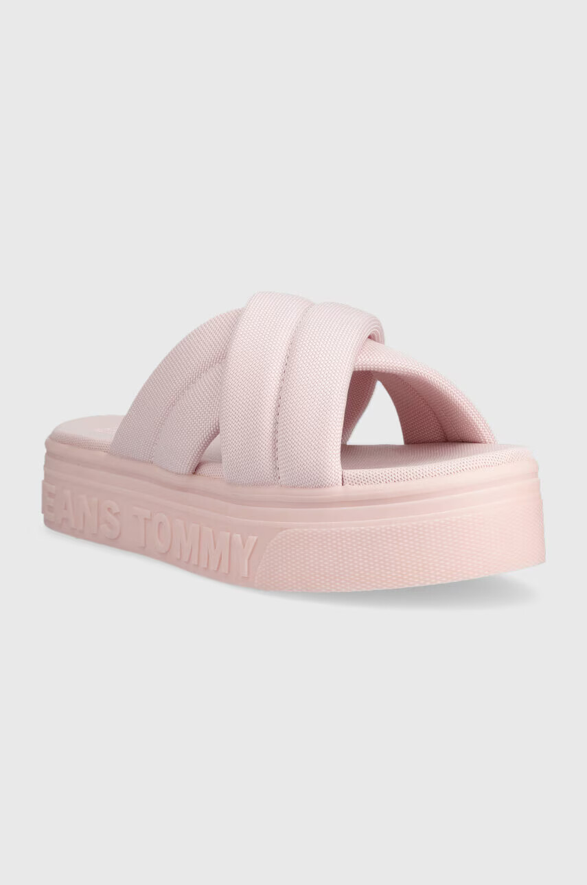 Tommy Jeans Чехли в розово с платформа EN0EN02116 - Pepit.bg