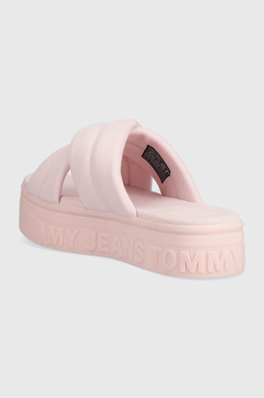 Tommy Jeans Чехли в розово с платформа EN0EN02116 - Pepit.bg