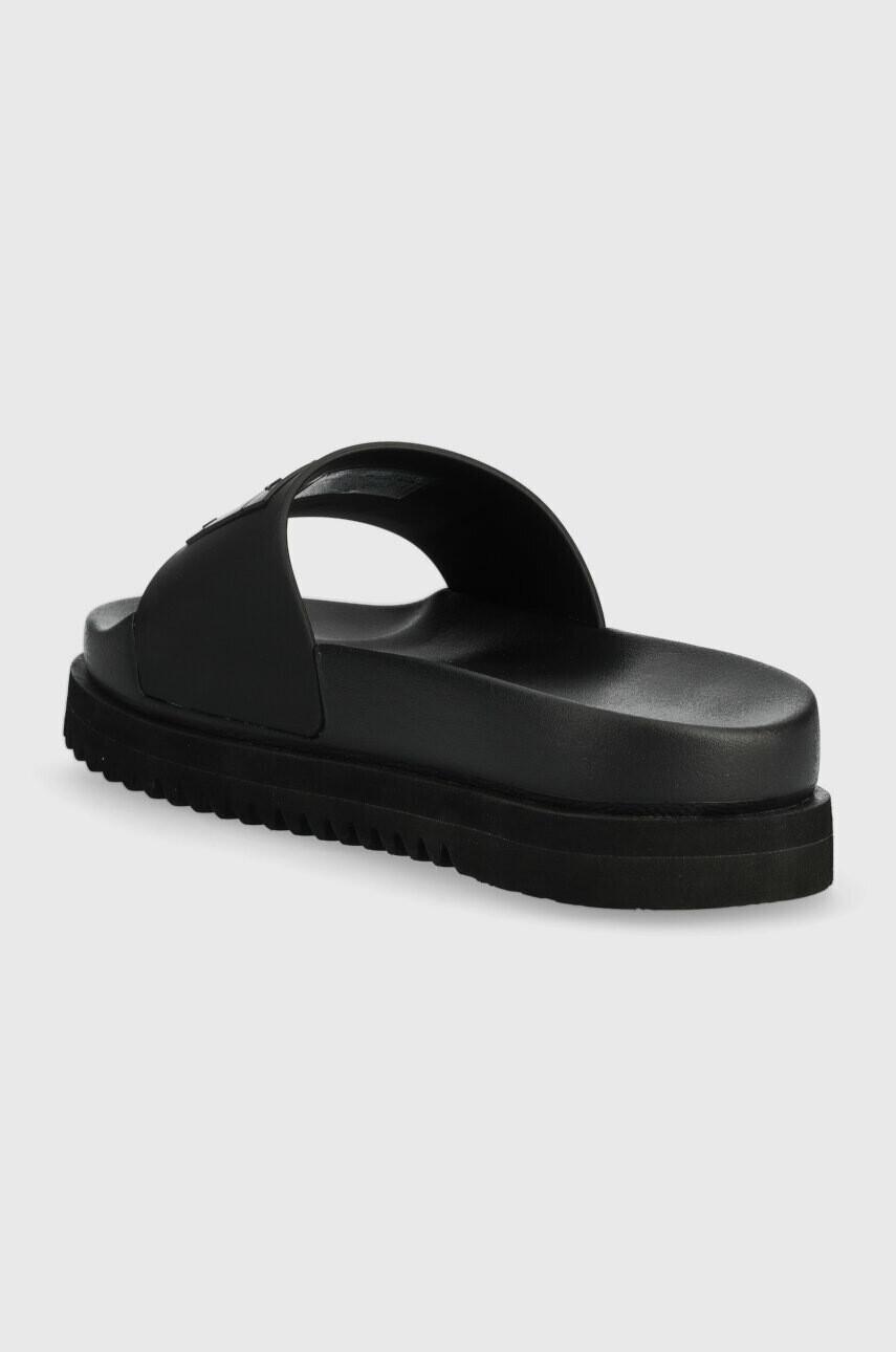 Tommy Jeans Чехли ELEV FLTFRM PL SLD в черно с платформа - Pepit.bg