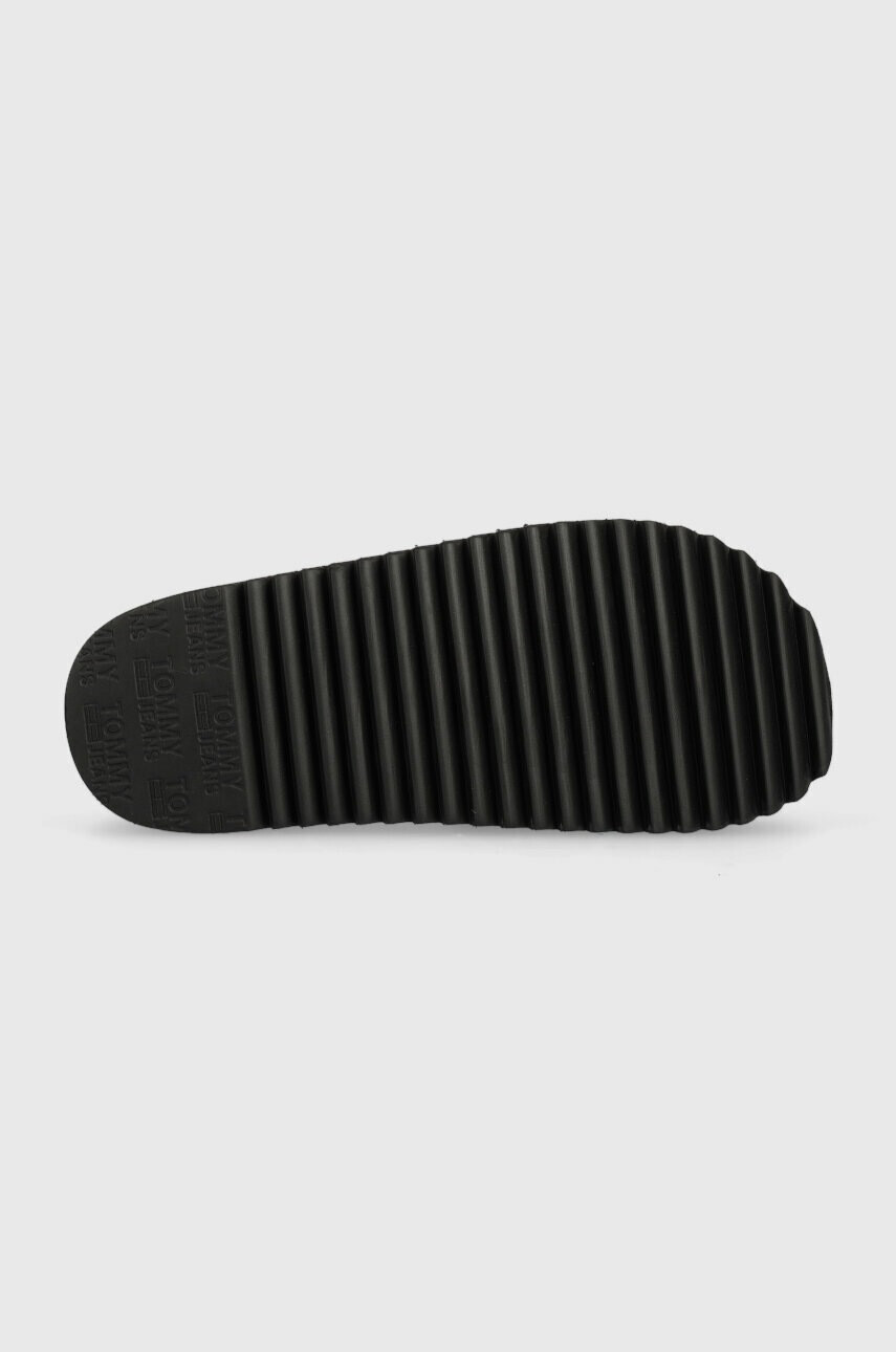 Tommy Jeans Чехли ELEV FLTFRM PL SLD в черно с платформа - Pepit.bg