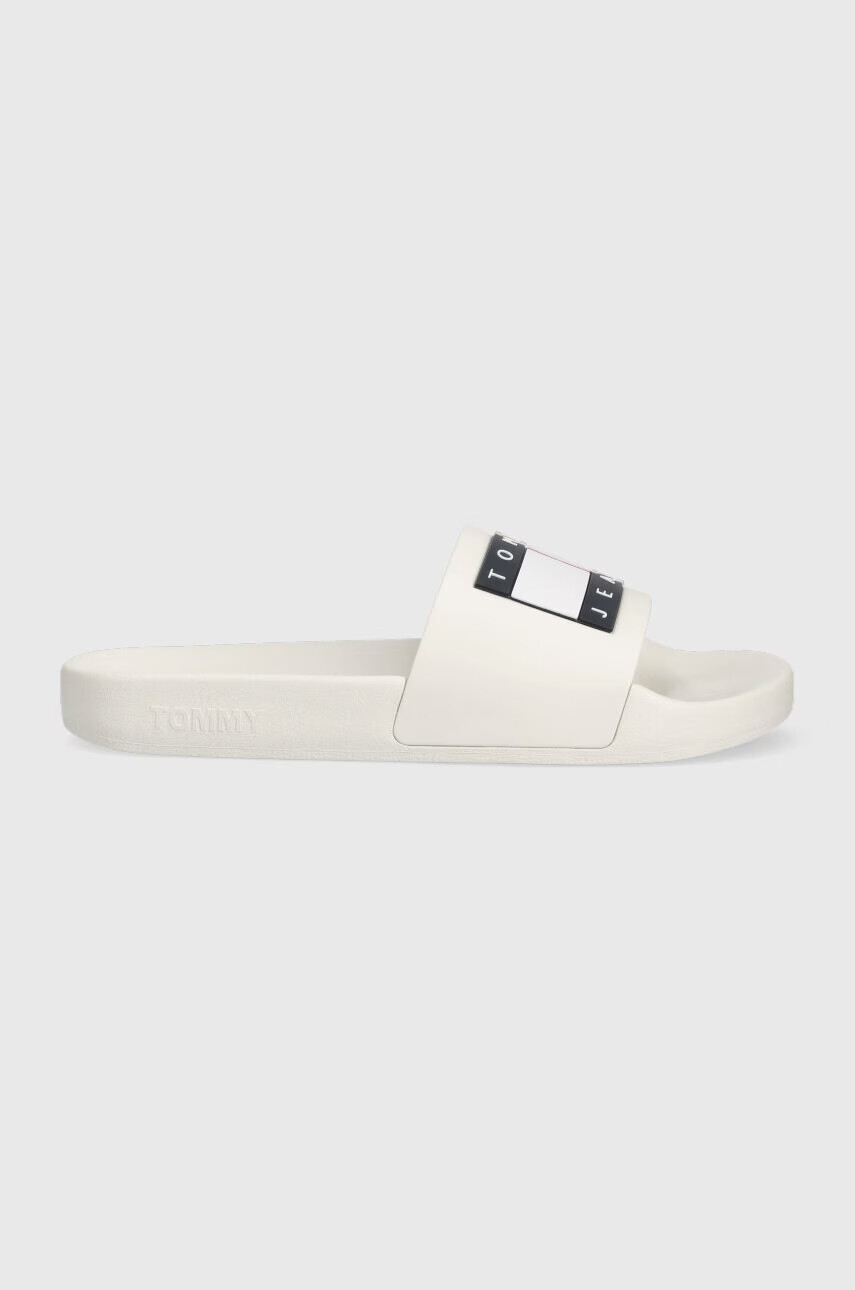 Tommy Jeans Чехли FLAG POOL SLD ESS в бяло EN0EN02115 - Pepit.bg