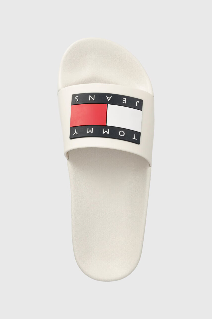 Tommy Jeans Чехли FLAG POOL SLD ESS в бяло EN0EN02115 - Pepit.bg