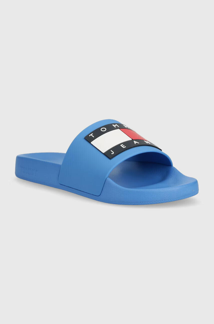Tommy Jeans Чехли FLAG POOL SLD ESS в синьо EN0EN02115 - Pepit.bg