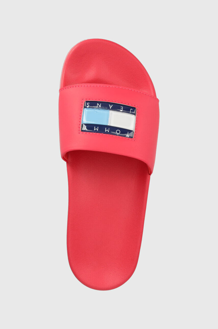 Tommy Jeans Чехли FLAG PRINT POOL SLD в розово EN0EN02108 - Pepit.bg