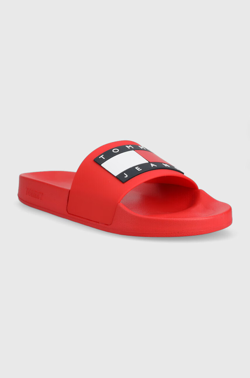 Tommy Jeans Чехли POOL SLIDE ESS в червено EM0EM01191 - Pepit.bg