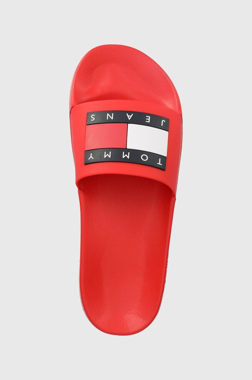 Tommy Jeans Чехли POOL SLIDE ESS в червено EM0EM01191 - Pepit.bg