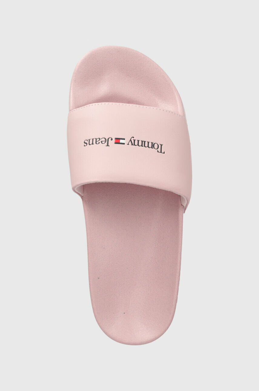 Tommy Jeans Чехли PRINTED PU POOL SLD в розово EN0EN02107 - Pepit.bg
