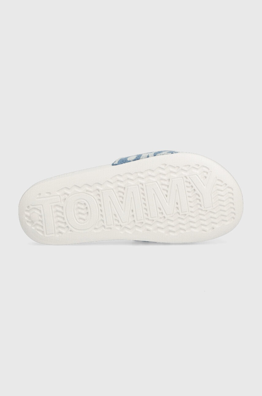 Tommy Jeans Чехли TJW POOL SLIDE DENIM в бяло EN0EN02224 - Pepit.bg
