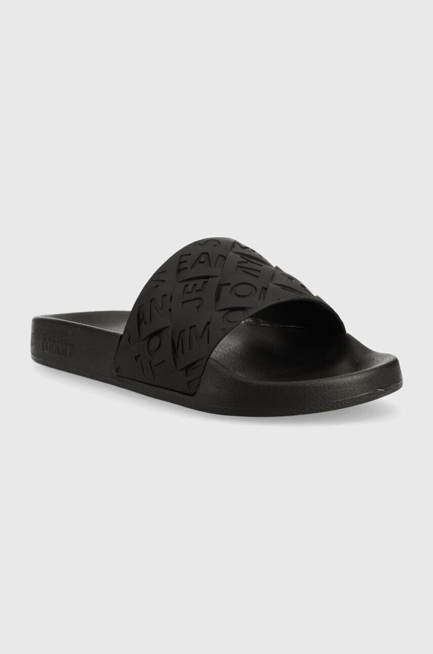 Tommy Jeans Чехли TJW WOVEN POOL SLIDE в черно EN0EN02223 - Pepit.bg